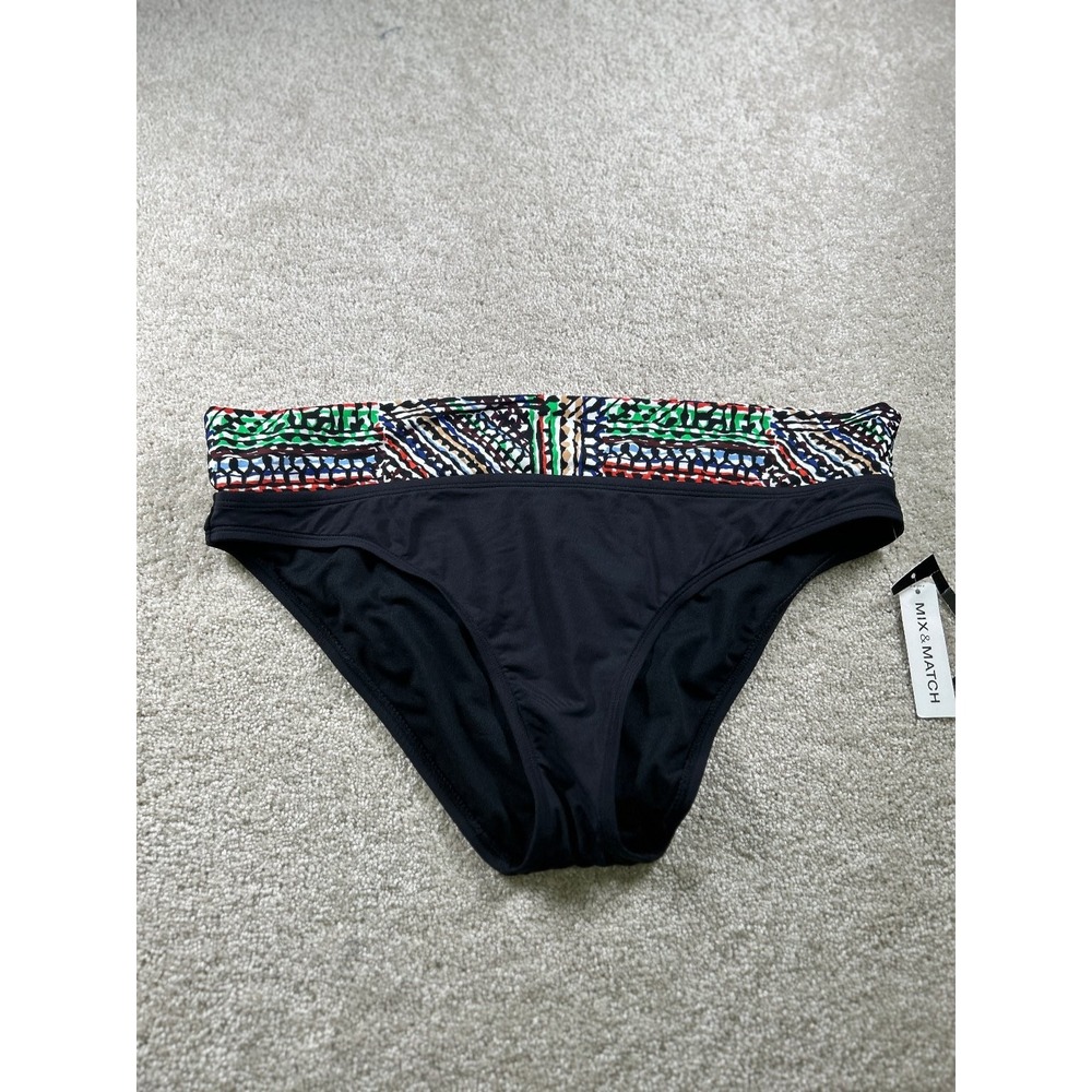 Ana Swimwear Women's Black XXL Bikini Bottom Mix‎ & Match